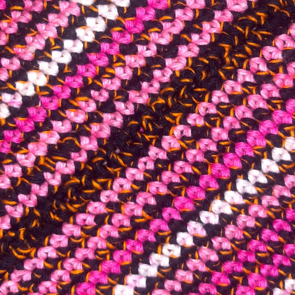One pair of Girly Halloween crocheted cotton potholders